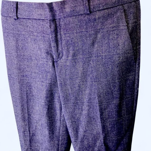 Banana Republic purple plaid trousers Size 6 - Picture 1 of 5